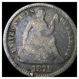 1871 Silver Half Dime NICELY CIRCULATED