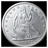 1862-S Silver Seated Liberty Half Dollar  CLOSELY