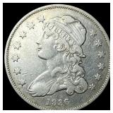 1836 Capped Bust Silver Quarter NEARLY  UNCIRCULA