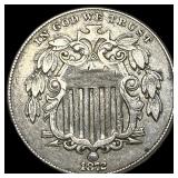 1872 Shield Nickel CLOSELY UNCIRCULATED