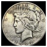 1922 Peace Silver Dollar LIGHTLY CIRCULATED