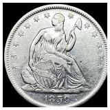1859-O Silver Half Dollar CLOSELY UNCIRCULATED