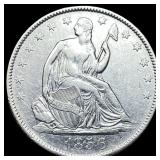 1856-O Silver Seated Liberty Half Dollar NEARLY UN