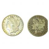 [2 Coins] 1882-1888 Morgan Silver Dollar