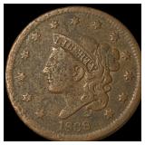 1838 Coronet Head Large Cent LIGHTLY CIRCULATED