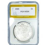 1900 Morgan Silver Dollar PGA MS64
