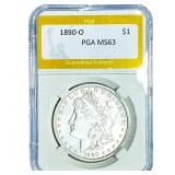 1890-O Morgan Silver Dollar PGA MS63