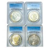 [4 Coins] 1880-1881 Morgan Silver Dollar PCGS MS62