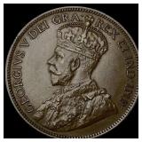 1917 Newfoundland Bronze 1 Cent CLOSELY UNCIRCULAT