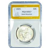 1925-S Stone Mountain Half Dollar PGA MS67