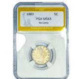 1883 Liberty Victory Nickel PGA MS63 No Cents