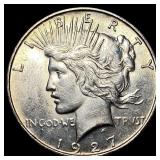 1927-D Peace Silver Dollar CHOICE BU