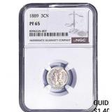 1889 Nickel Three Cent NGC PF65