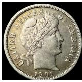 1901-O Silver Barber Dime NEARLY UNCIRCULATED