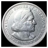 1893 Silver Columbian Expo Half Dollar NEARLY UNCI