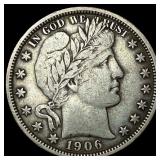 1906 Barber Half Dollar NEARLY UNCIRCULATED