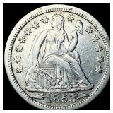 1853 Arrows Seated Liberty Dime CLOSELY UNCIRCULAT