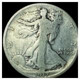 1917-D Silver Walking Liberty Half Dollar LIGHTLY