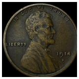 1914-S Lincoln Wheat Cent NEARLY UNCIRCULATED