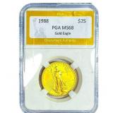 1988 1/2oz $25 Gold Eagle PGA MS68