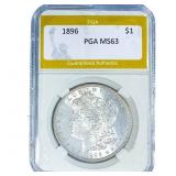 1896 Morgan Silver Dollar PGA MS63