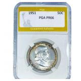 1951 Franklin Half Dollar PGA PR66