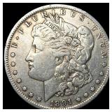 1891-O Silver Morgan Dollar ABOUT UNCIRCULATED