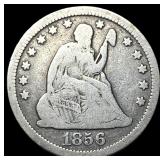 1856 Seated Liberty Quarter NICELY CIRCULATED