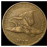 1857 Flying Eagle Cent NEARLY UNCIRCULATED