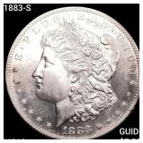 1883-S Morgan Silver Dollar CHOICE BU+