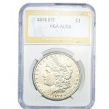 1878 8TF Morgan Silver Dollar PGA AU58