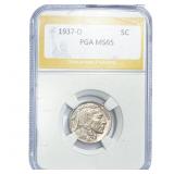 1937-D Buffalo Nickel PGA MS65
