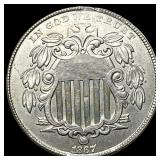 1867 Shield Nickel UNCIRCULATED
