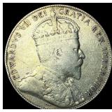 1907 Canada Silver 50 Cents NEARLY UNCIRCULATED