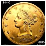 1844-O $10 Gold Eagle CHOICE AU