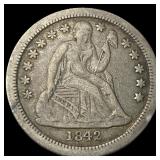 1842-O Seated Liberty Dime ABOUT UNCIRCULATED