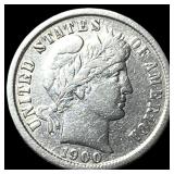 1900-S Silver Barber Dime NEARLY UNCIRCULATED
