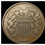 1864 Two-Cent Piece CLOSELY UNCIRCULATED