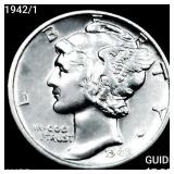 1942/1 Mercury Dime HIGH GRADE+