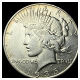 1935 Silver Peace Dollar NEARLY UNCIRCULATED
