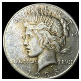1935 Silver Peace Dollar NEARLY UNCIRCULATED