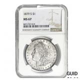 1879-S Morgan Silver Dollar NGC MS67