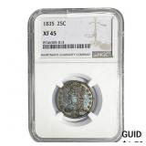 1835 Capped Bust Quarter NGC XF45