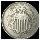 1866 Shield Nickel HIGH GRADE
