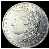1884-S Morgan Silver Dollar CHOICE AU