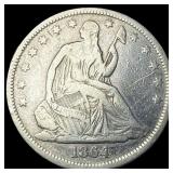 1864-S Silver Seated Liberty Half Dollar  LIGHTLY