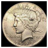 1928 Silver Peace Dollar CLOSELY UNCIRCULATED