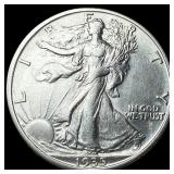 1935-S Silver Walking Liberty Half Dollar CLOSELY