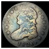 1820 Capped Bust Quarter NICELY CIRCULATED