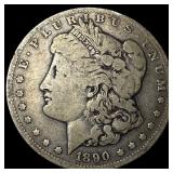 1890-O Silver Morgan Dollar ABOUT UNCIRCULATED
